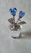 Swarovski Figur Blumentopf mit  Vergissmeinnicht  Sammlungsauflösung