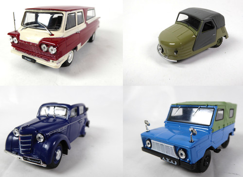 4er set modellautos aus - aus, udssr