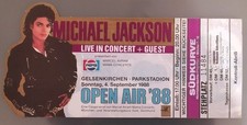 MICHAEL JACKSON Original Full Concert ticket 1988 BAD tour! RARE!