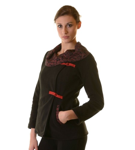 Damen fleece jacke mit tollem - damen,
