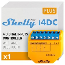Shelly Plus i4 DC WLAN-Smart-Controller Hausautomation 4 digitalen Eingängen