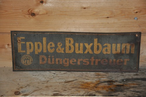 Altes blechschild 20er jahre - altes,