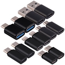 Callstel 12er-Set USB-Adapter-Sets, OTG-USB, Lightning, 60 Watt PD