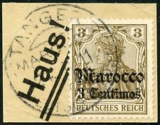 061-DPM O 5 -TANGER c -CC- ArGe-Kat. + 50,00, auf Luxus-Briefst. mit Mi.-Nr. 34