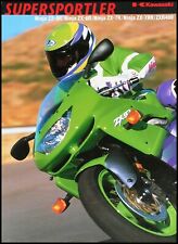 Kawasaki Ninja ZX-9 R, ZX- 7R, ZX-7RR, ZX-6R, ZXR 400 Prospekt  1999 12 Seiten 