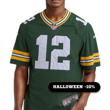 Nike NFL Jersey Packers Green Bay No. 12 Rodgers Football Trikot L Grün