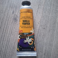 The Body Shop Vanilla Pumpkin Hand Cream 48 Hr Hydration Vegan Brandneu 30ml