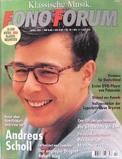 Fono Forum 4/97 Bryston 60 BRI, Panasonic DVD-A 100, Andreas Scholl, Robert King