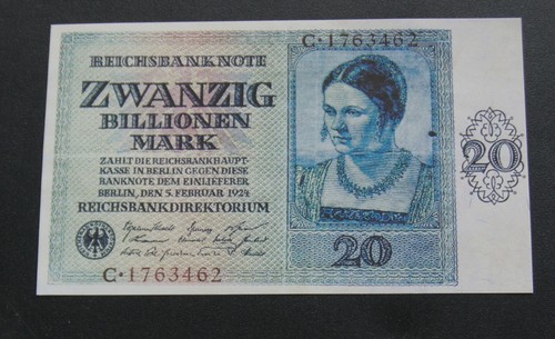 Reichsbanknote billionen - reichsbanknote, 20