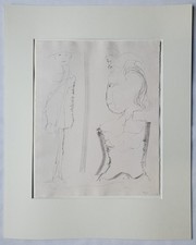 Grafik Print Lithografie Abschied Gerhard Altenbourg Signiert Vorzugsausgabe ´71