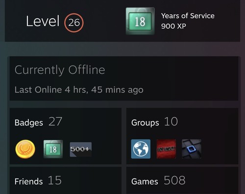 Steam account profil level - steam, account/profil