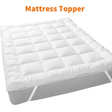 10CM MATRATZENAUFLAGE MATRATZENTOPPER ULTRAWEICH GEFÜLLTE MATRATZE ATMUNGSAKTIVE