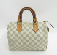 Original Louis Vuitton Damier Azur Speedy 25 Handtasche #45073