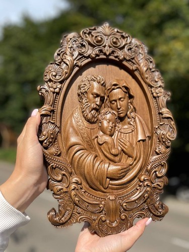 Heilige familie holz - heilige,