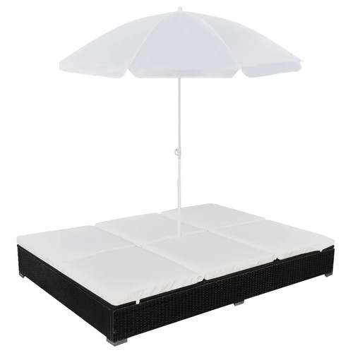 Outdoor loungebett set poly - outdoor,