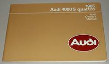 Owner´s Manual Audi 4000S