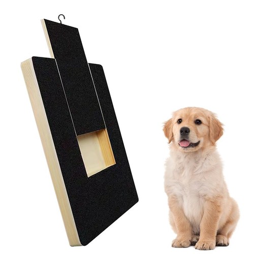 Hunde kratzbrett aus holz - aus,