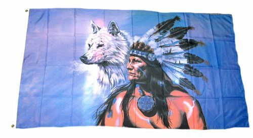 Flagge fahne indianer mit - /,