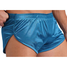 DE Herren Satin Boxershorts Schlafshorts Kurz Pyjama Shorts Bottom Shorts Boxer