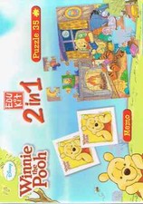 Winnie the Pooh - 2 in 1- Memory und Puzzle 35 Teile von Clementoni