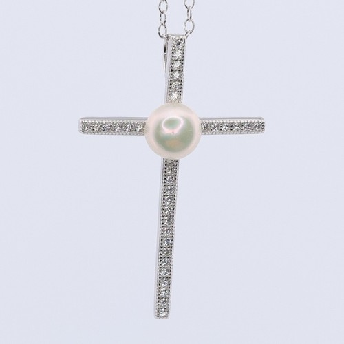 Sterling silber perle und - perle, cz