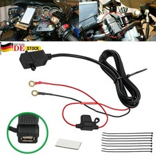 Motorrad Ladegerät 12V 2.1A USB Anschluss Adapter Stecker Kabel Wasserdicht DE
