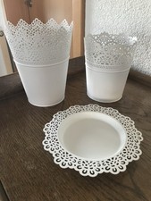 Skurar Ikea Übertopf Topf Weiß Set