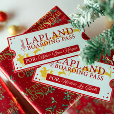 Personalisiertes Lappland Ticket personalisiert Weihnachten Lappland Bordkarte Geschenk