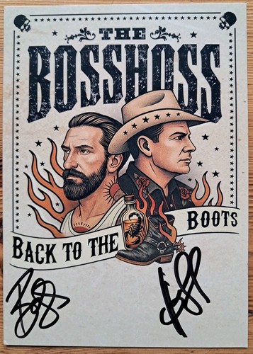 Bosshoss orig autogramm - bosshoss,