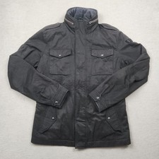 Diesel Jacke Damen Daunenjacke Übergang L/XL Outdoor Regen Kapuze Vintage Winter