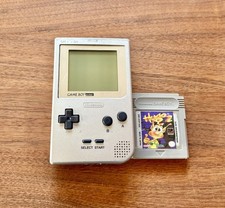 Nintendo Gameboy Pocket Classic Spielekonsole MGB-001 Silber + Spiel Hugo 2