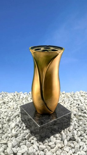 Grabvase aus messing auf - grabvase,