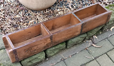 ❤️Alte dreifache lange Ziegelform , Holzbox  Deko  Holz Vintage alt used ❤️