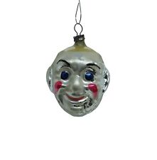 Ornament aus mundgeblasenem Glas - Clownskopf, ca. 1930    (# 15719)