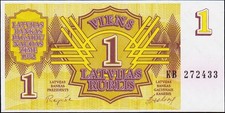 Druckfrische lettland banknote - druckfrische,