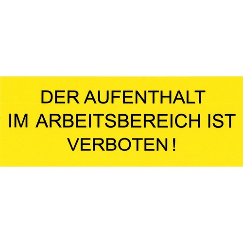 Stoll traktor warnhinweis - traktor, gelb