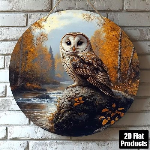 Blechschild rund schleiereule - rund,