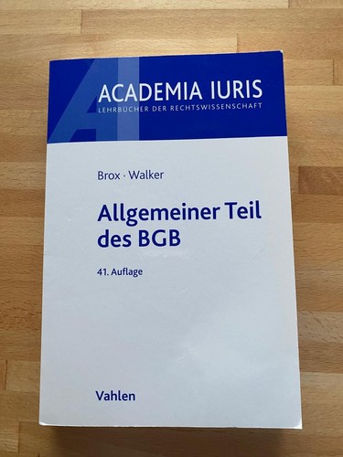 Allgemeiner teil des - teil, von