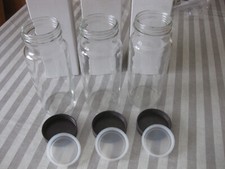 Glas Flaschen 3x Vorratsdosen Einmachgläser mit weiter Öffnung Einmachglas