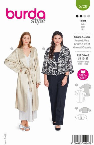 Schnittmuster kimono mit - kimono,