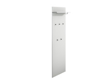 Wandgarderobe 160 cm Paneel Haken Weiß Matt Hochglanz Schwarz Beton OLIVA