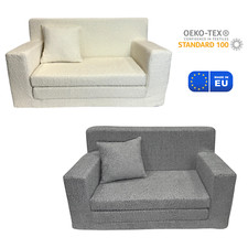 Kindersofa Spielsofa aus Schaumstoff Teddy Ausklappbar Kinderzimmer Sofa Möbel