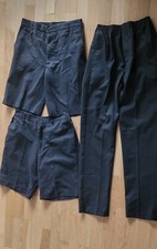 3x Zeco Uniform Schulhose lang und kurz Jungen  Gr. 11/12 J grau 