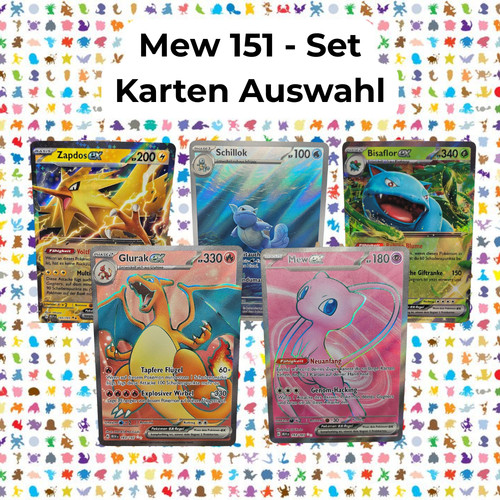 Pokemon set mew - 151, alle