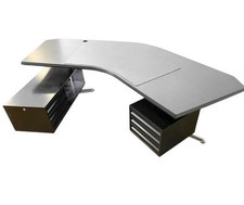 Bumerang T96-Schreibtisch von Osvaldo Borsani für Tecno, Italien,1960er,Hellgrau