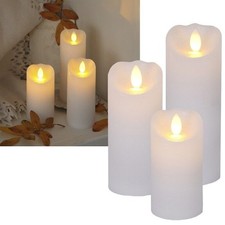 LED Kerze mit TIMER Echtwachs