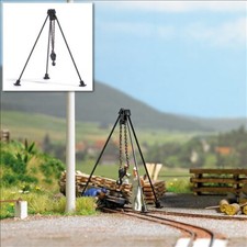 Busch Feldbahn H0f 12374 Dreibock mit Kettenzug NEU und OVP