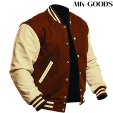 Brown-Creame | Varsity Jacket