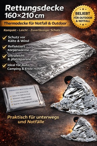 Rettungsdecke 160x210cm