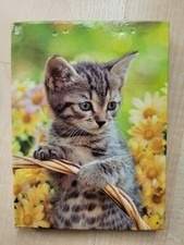 Kladde DIN A 6 mit Katzenmotiv Liniert Lagerspuren Unbenutzt 